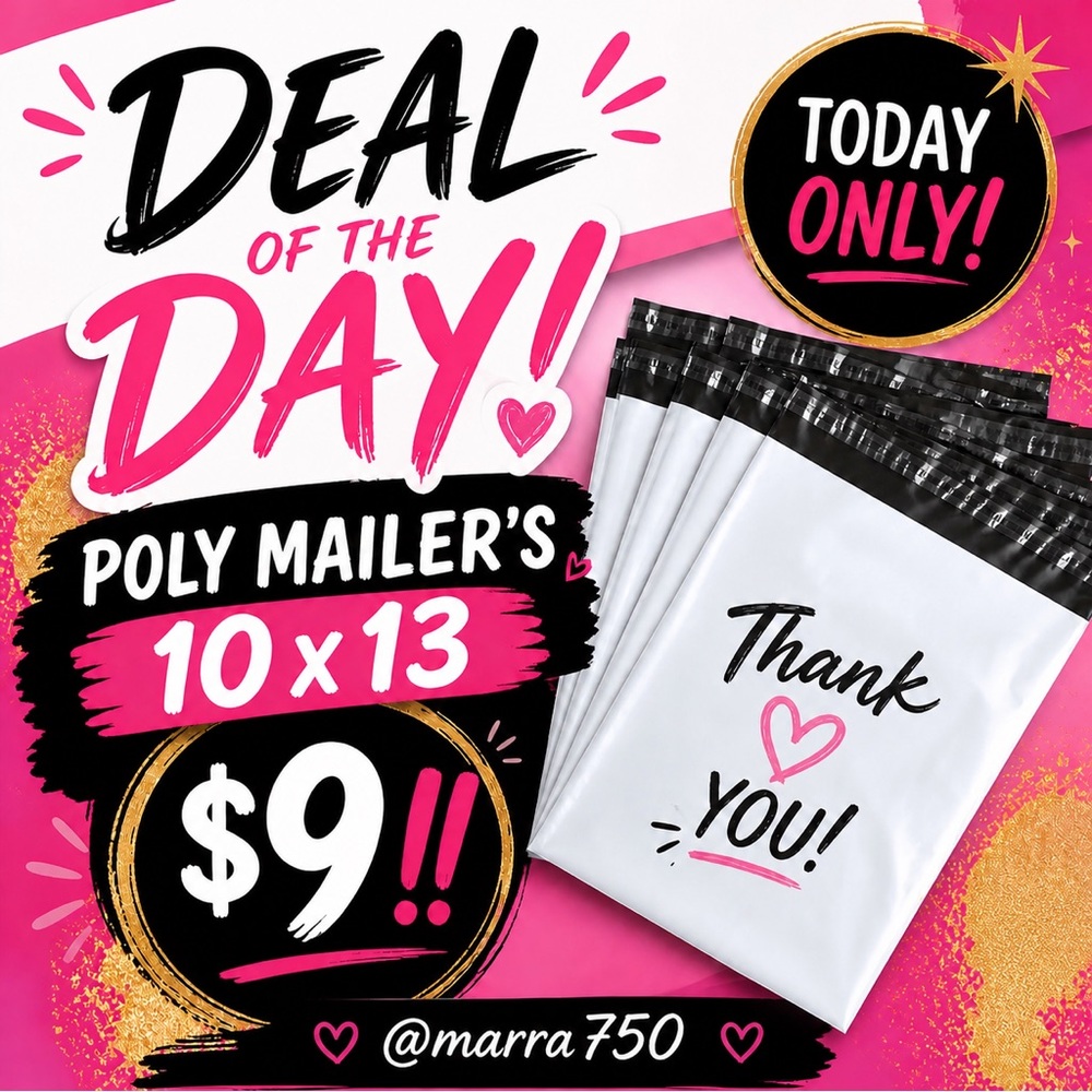 Poly Mailer 10x13 Pack - $9